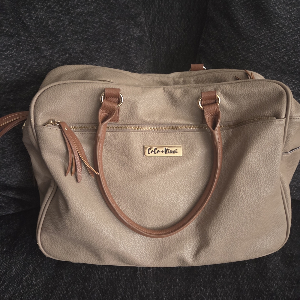 Stylish Tan Baby Bag